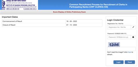 IBPS Clerk Score Card 2023 Out, Check Prelims Marks and Scores