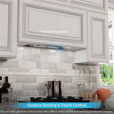 Buy 36 in. 900 CFM Ducted Insert with LED 4 Speed Gesture Sensing and ...