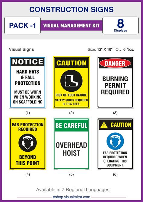 Construction Sign Visual Management Kit 1 – VisualMitra LLP
