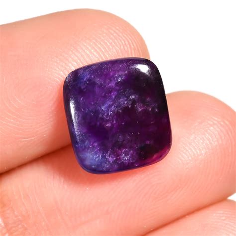 Natural Sugilite Radiant Shape Cabochon Loose Gemstone 3 Ct. – Gemspeak