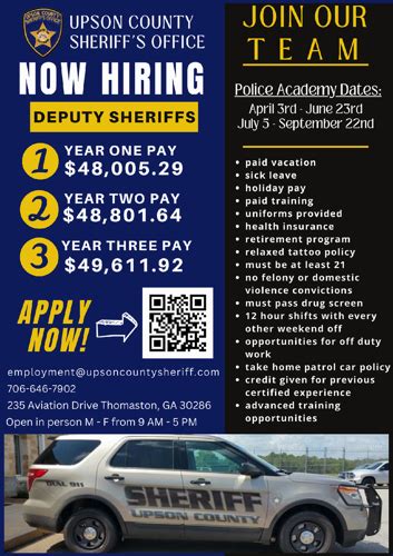 Upson County Sheriff's Office is Hiring | Meetings & Events ...