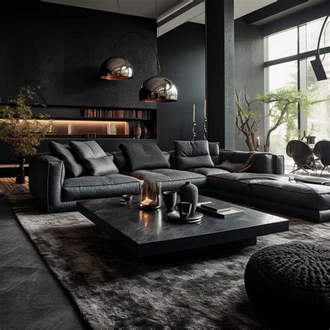 3+ Secrets to Perfecting a Black and Grey Living Room Ambiance • 333 ...