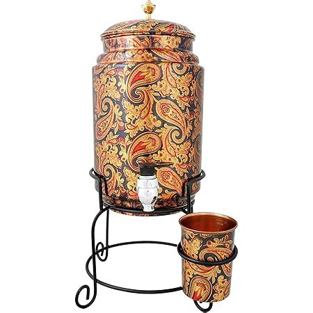 Buy Copper Master® 5 Litre Hammered Copper Water Dispenser (Matka ...