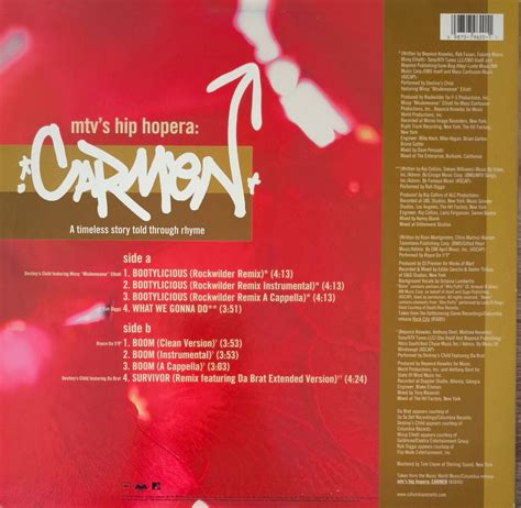 Disque Vinyle Maxi 33 tours Occasion - MTV'S HIP HOPERA : CARMEN – digg ...