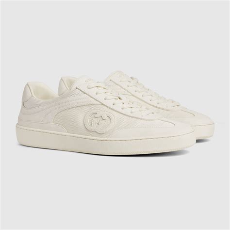Sneaker uomo G75 in pelle scamosciata bianca | GUCCI® IT