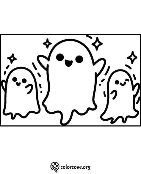 28 Free Cute Ghost Coloring Pages – The Color Cove