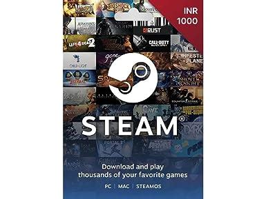 INR 1000 Steam Wallet Code (Digital Code- Email Delivery within 2 hours ...