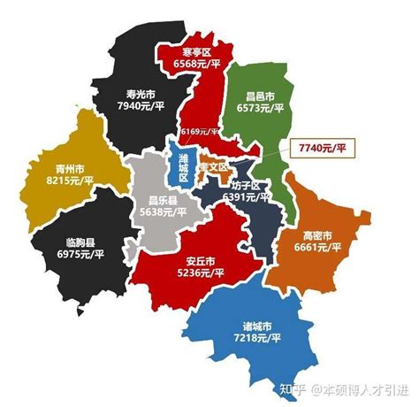 潍坊市最新行政区划图-图库-五毛网