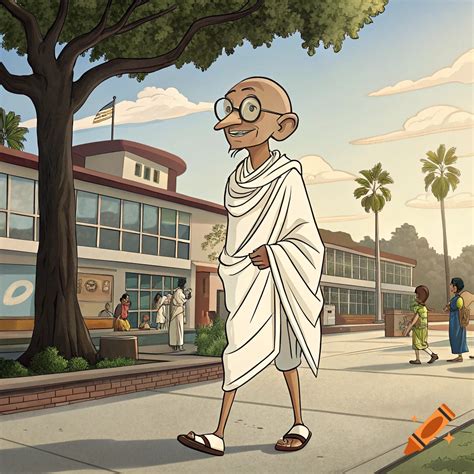 Gandhi from Clone High cartoon character on Craiyon