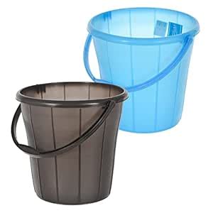 Kuber Industries Multiuses Plastic Bucket with Handle & Measuring Scale ...