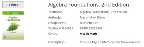 MyMathLab Cost Algebra 2 的图像结果