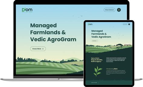 DiOM: Managed Farmlands & Vedic AgroGram | Work - Studio Brahma