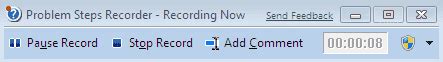 Problem Step Recorder Tool Windows 1.0 的图像结果