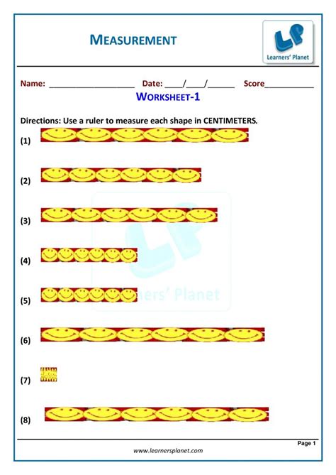Image result for Measuring Things Worksheet