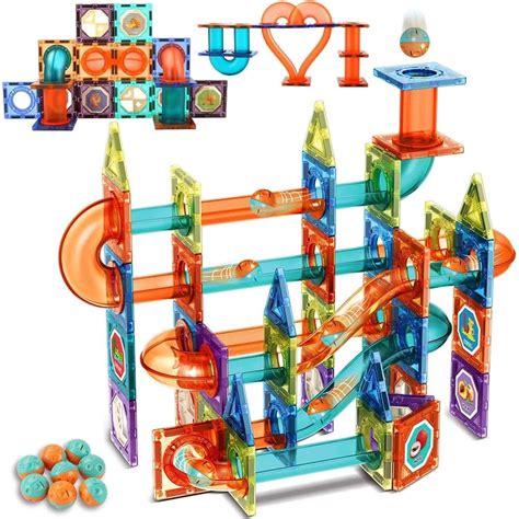 TOYARTSY Light Magnetic Blocks STEM Toy with Diamond Surface and ...