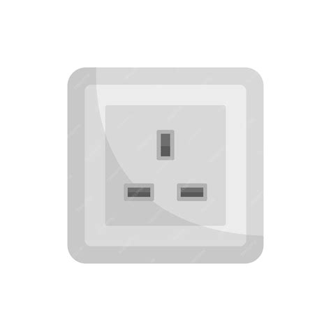 Premium Vector | Type g power socket icon flat illustration of type g ...