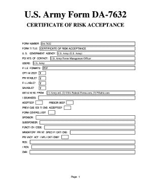Da Form 7632 - Fill Online, Printable, Fillable, Blank | pdfFiller