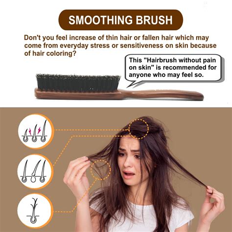 VESS Soft Bristle Hair Brush for Gentle and Glossy Hair India | Ubuy
