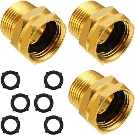 Amazon.com : 3 Packs 3/4 Inch GHT Female to NPT Male Connector, GHT to ...