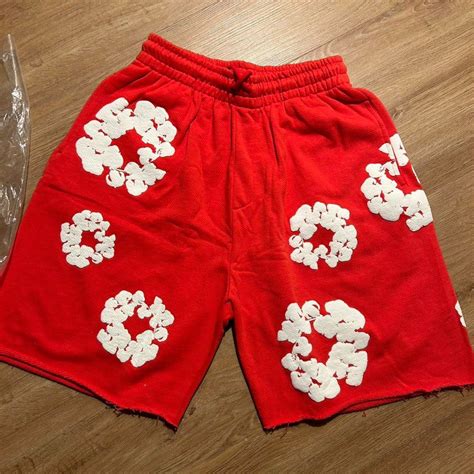 Denim Tears Shorts | Denim Tears Men's Red Shorts | Color: Red | Size ...
