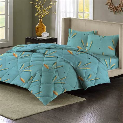 VAS COLLECTIONS Microfiber 220 GSM Glace Cotton AC Comforter Set King ...