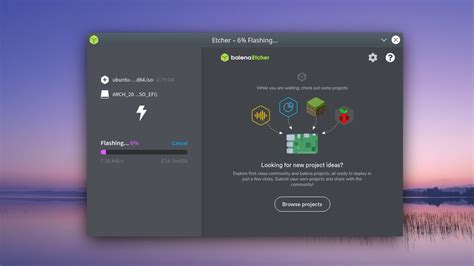 Using Etcher 的图像结果