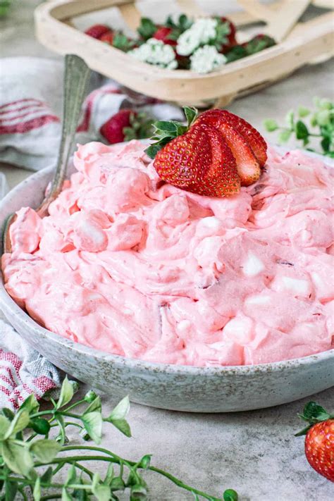 Strawberry Jello Fluff Salad - Aimee Mars