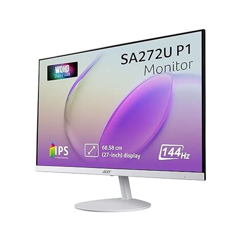 Acer SA272U P1 27 Inch WQHD 2560×1440 IPS Monitor|144Hz Refresh Rate ...