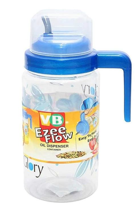 kitchen Plastic VB Ezee Flow Cooking Oil Dispenser/Container (1000 ml ...