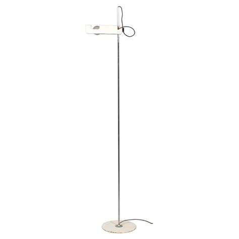 Mod. "3319 Spider'" by Joe Colombo for Oluce White Metal Floor Lamp ...
