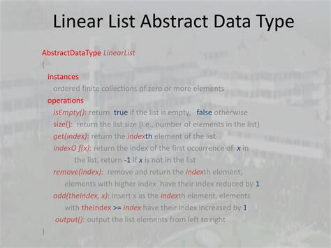 Image result for Linear List Program Algorithm in Java