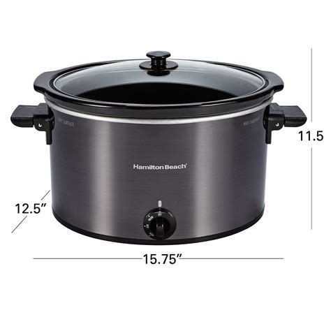 10 Quart Oval Slow Cooker - 33191 | HamiltonBeach.com