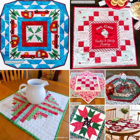 Christmas Table Topper Quilt Pattern 的图像结果