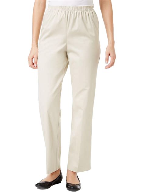 Alfred Dunner Womens Plus Pull On Professional Dress Pants - Walmart.com