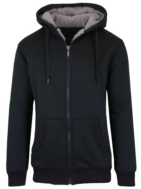 GBH Men's Heavyweight Sherpa Fleece-Lined Zip Hoodie (S-2XL) - Walmart.com