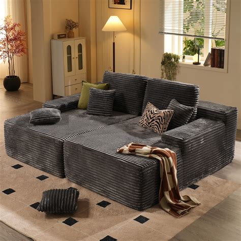 Cloud Couch Sectional Cloud Sectional Couch With L-Shape Chaise,Modern ...