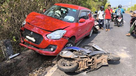 Scooterist Injured in Accident Caused by Overspeeding Rent-A-Car on ...