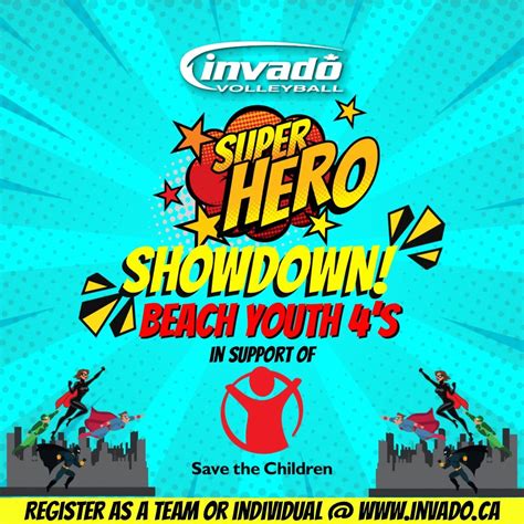 SUPERHERO SHOWDOWN Youth Beach 4’s in support of Save The Children ...