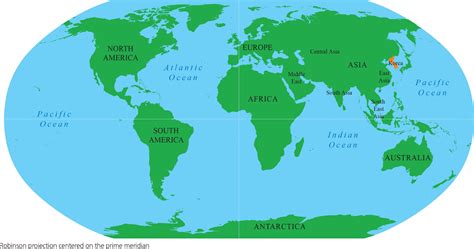 Korean Peninsula World Map
