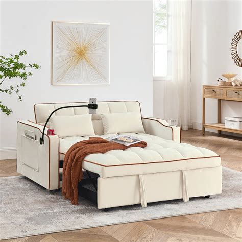 LUMISOL 55.5 Convertible Sleeper Sofa with Pull Out India | Ubuy