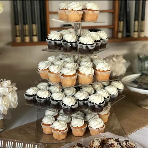 Buy Realife Cupcake Stand Acrylic Dessert Tower Display 5 Tier Square ...