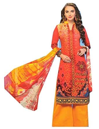 Buy Sanjana Satin Unstitched Suit with Queen Butter Dupatta-satin05 at ...