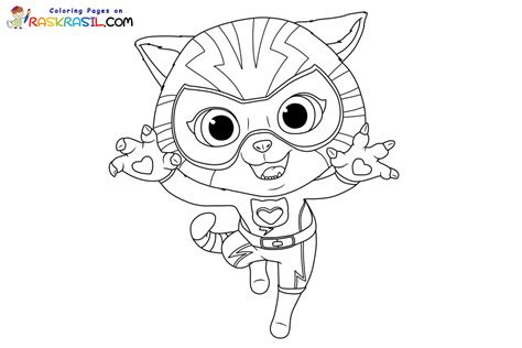 SuperKitties Coloring Pages