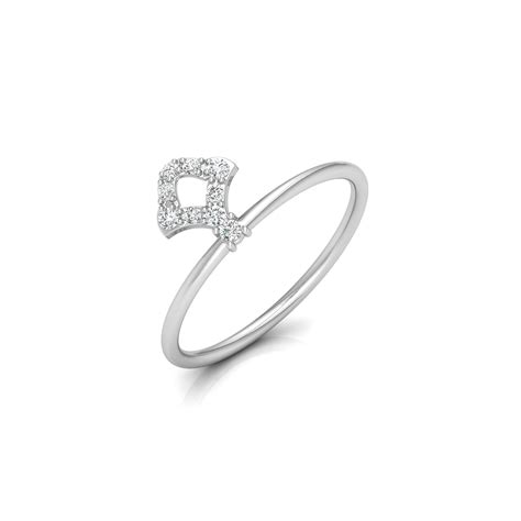 Pritha White Gold Diamond Ring | Diamond Jewellery | Dishis Jewels