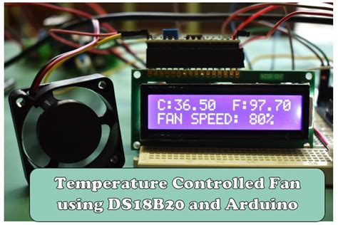 Image result for Temperature Controlled Fan Arduino with LCD LM35