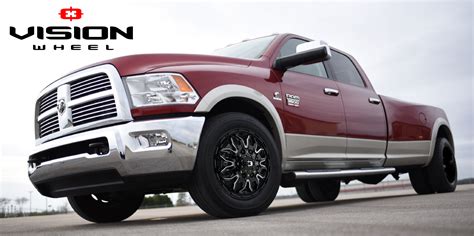 19.5x6.75 Vision 181NR Hauler Dually Matte Black 11-UP GM Wheels 8x210 – Dually Wheels