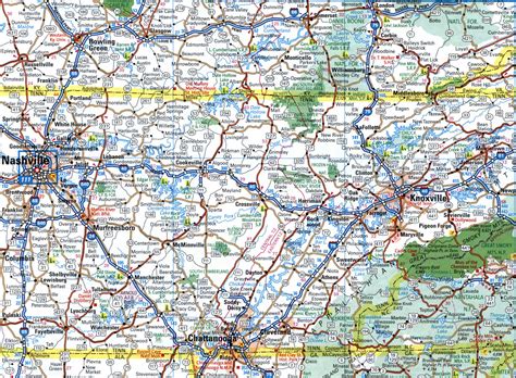 Map I-40 interstate highway California, Arizona, New Mexico, Texas ...