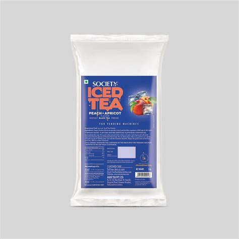 Ice Tea Pouch & Apricot Premix Pouch | Society Tea