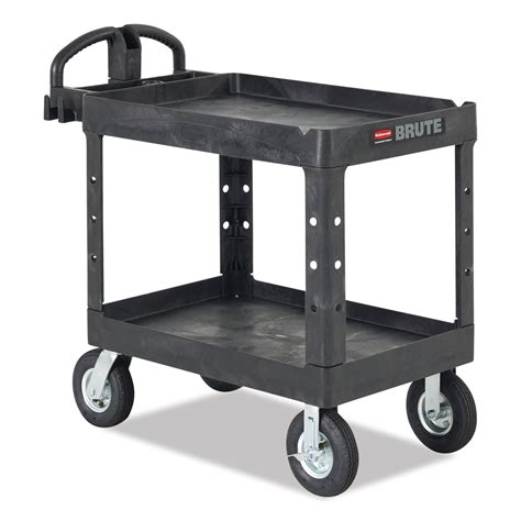 Rubbermaid® Commercial BRUTE Heavy-Duty Utility Cart with Lipped ...