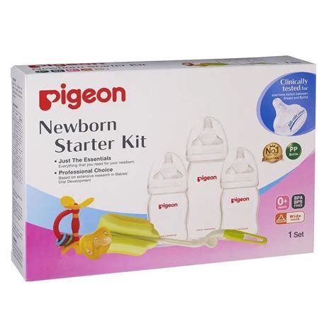 Pigeon Newborn Starter Kit + Free New Pigeon Breastmilk Storage Bottle ...